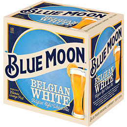 Blue Moon Belgian White Wheat Ale, Glass Bottles 12oz 12bt
