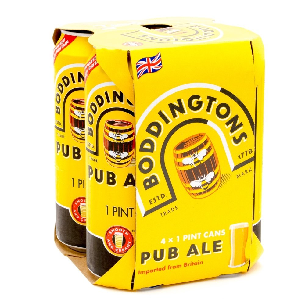 Boddingtons Pub Ale Cans 16oz 4 Pack Beercastleny