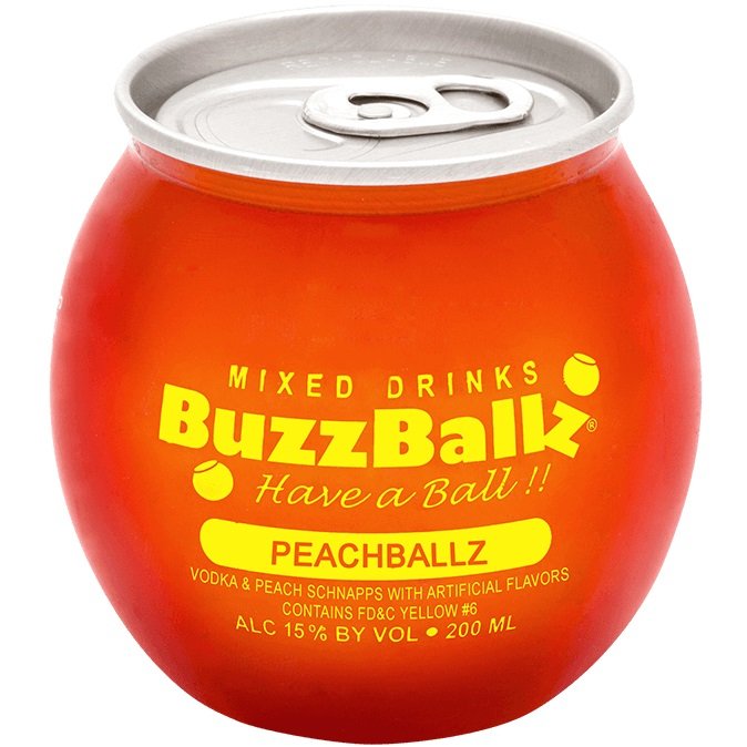 Buzzballz Peachballz, 200ML.