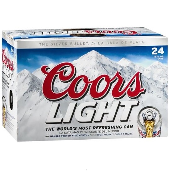 Coors Light Cans 12oz Beercastleny