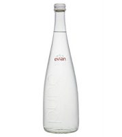 Evian, Glass Bottles, 750 ml