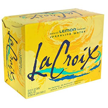 LaCroix Sparkling Water, Lemon, Cans, 12 fl oz, 12 ct