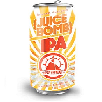 Sloop Brewing Juice Bomb IPA 12oz cans