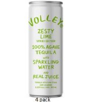 Volley Zesty Lime Spiked Seltzer 355ml 4cans